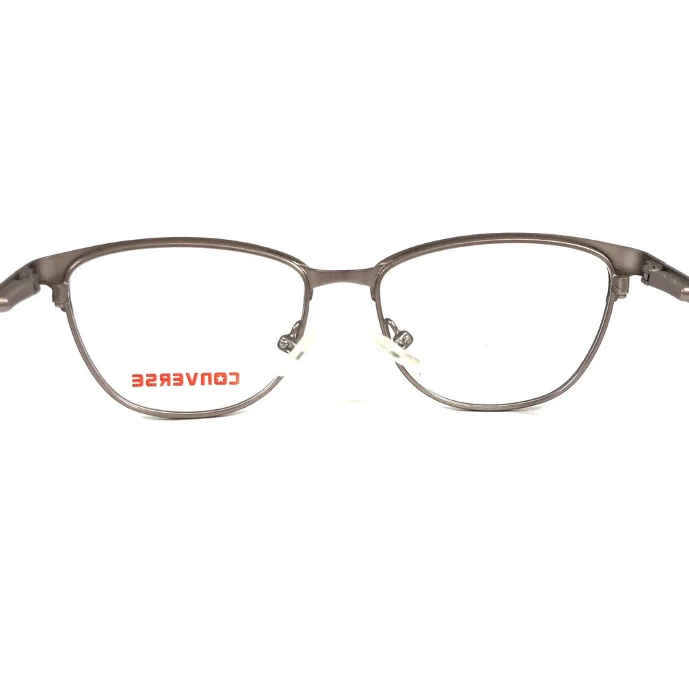 Converse Kids Eyeglasses Frames K201 BLACK Gray Pink Cat Eye Full Rim 46-14-125